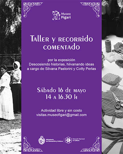 Recorrido comentado y taller de costura creativa