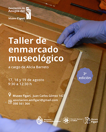 Taller de enmarcado museol&oacute;gico