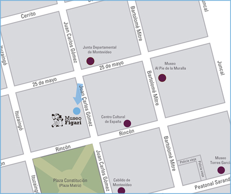 mapa de la ubicación del Museo Figari
